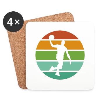 Basketball - Untersetzer (4er-Set) - Weiß - Vorne