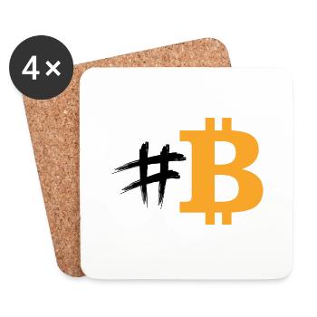 Bitcon - Untersetzer (4er-Set) - Weiß - Vorne