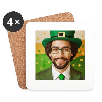 Saint Patrick's Day - Coasters (set of 4) - white - Front