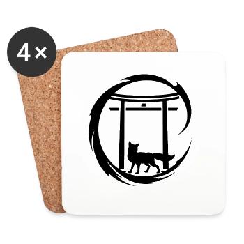 FoxSchreinJapan - Untersetzer (4er-Set) - Weiß - Vorne