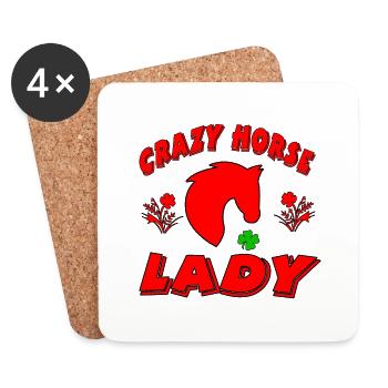Horses - Coasters (set of 4) - white - Front
