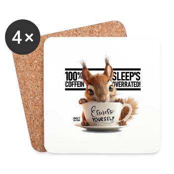 Espresso Yourself - Coasters (set of 4) - white - Front