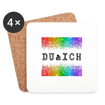 You and me - Coasters (set of 4) - white - Front