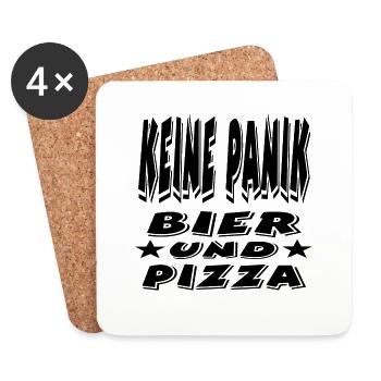 Bier - Untersetzer (4er-Set) - Weiß - Vorne