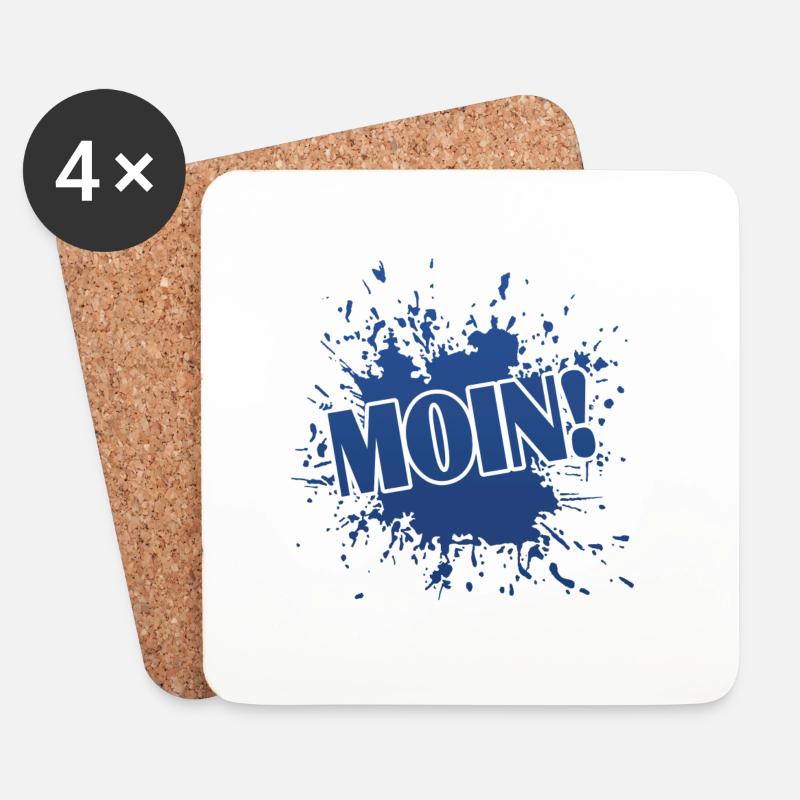 Moin - Untersetzer (4er-Set) - Weiß