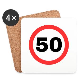 50 - Untersetzer (4er-Set) - Weiß - Vorne
