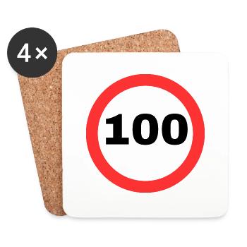 100 - Untersetzer (4er-Set) - Weiß - Vorne