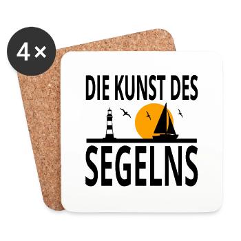 Segeln - Untersetzer (4er-Set) - Weiß - Vorne