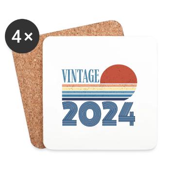 Vintage 2024 - Coasters (set of 4) - white - Front
