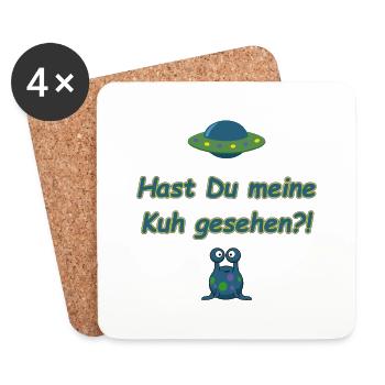 Seen my cow - Coasters (set of 4) - white - Front
