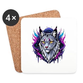 lynx - Untersetzer (4er-Set) - Weiß - Vorne
