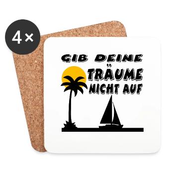 Segeln - Untersetzer (4er-Set) - Weiß - Vorne