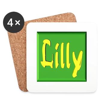 lilly2 - Untersetzer (4er-Set) - Weiß - Vorne