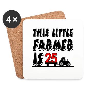 Bauer - Untersetzer (4er-Set) - Weiß - Vorne