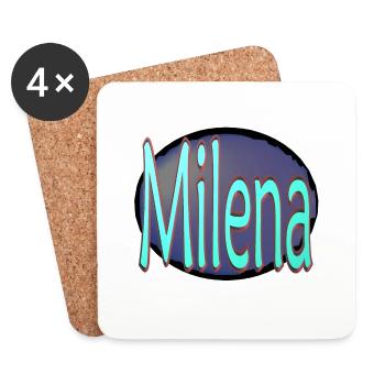 milena2b - Coasters (set of 4) - white - Front