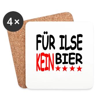 Bier - Untersetzer (4er-Set) - Weiß - Vorne