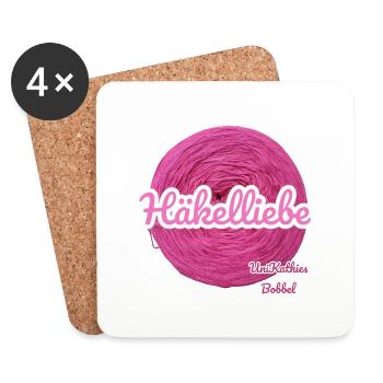 Häkelliebe - Untersetzer (4er-Set) - Weiß - Vorne