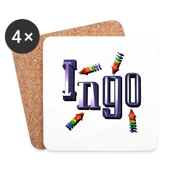 ingo2 - Untersetzer (4er-Set) - Weiß - Vorne