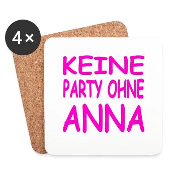 Party - Untersetzer (4er-Set) - Weiß - Vorne