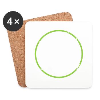 maintaining balance quote finding joy joy - Coasters (set of 4) - white - Front