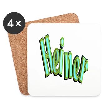 heiner2 - Untersetzer (4er-Set) - Weiß - Vorne