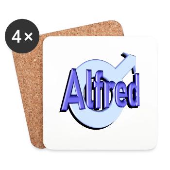 alfred2 - Coasters (set of 4) - white - Front