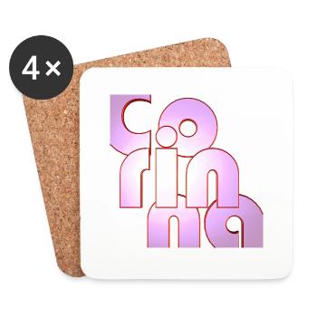 Corinna2 - Untersetzer (4er-Set) - Weiß - Vorne
