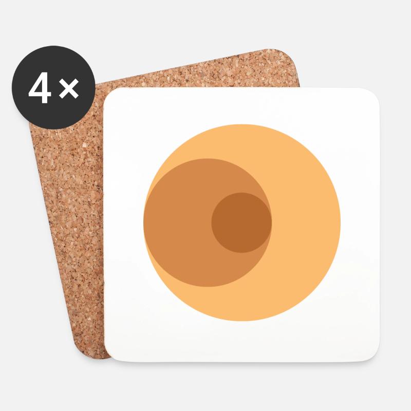 3 suns - Coasters (set of 4) - white