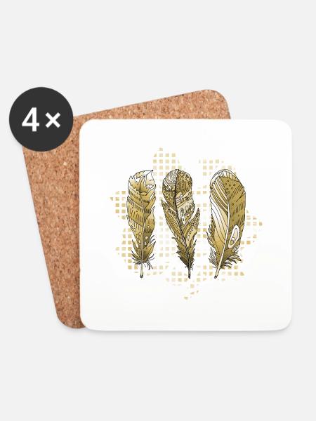 Pióra - Underlägg (4-pack) - vit