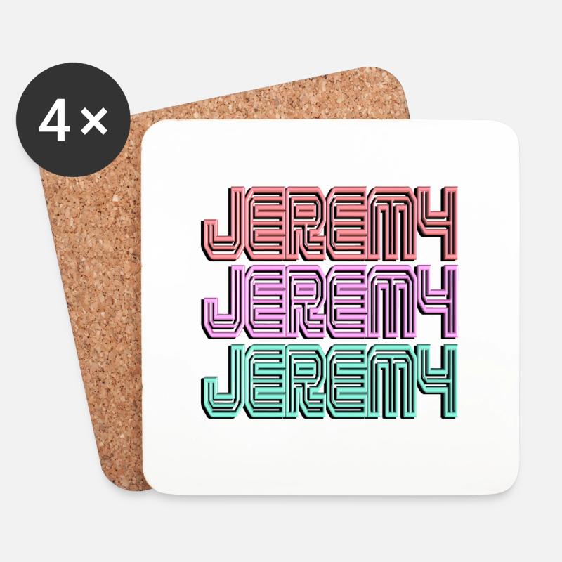 Jeremy2 - Coasters (set of 4) - white