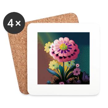 Magical sunset magic - Coasters (set of 4) - white - Front