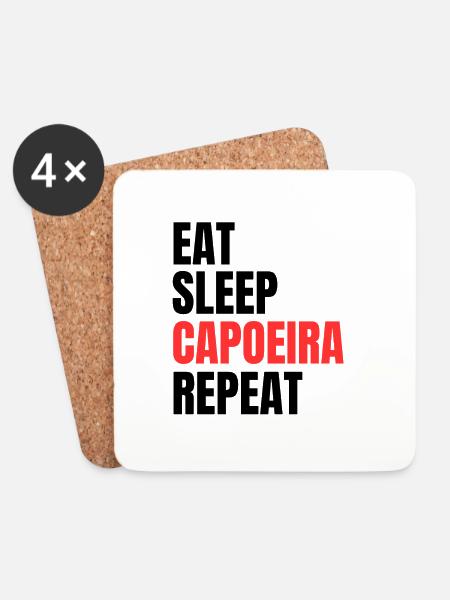 Capoeira Motivation - Untersetzer (4er-Set) - Weiß