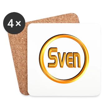 Sven2 - Dessous de verre (lot de 4) - blanc - Devant