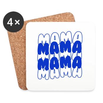 Mama Mama - Untersetzer (4er-Set) - Weiß - Vorne
