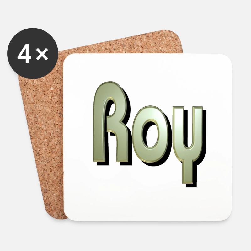 roy2 - Coasters (set of 4) - white