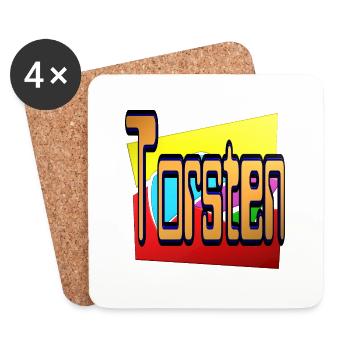 torsten2 - Untersetzer (4er-Set) - Weiß - Vorne