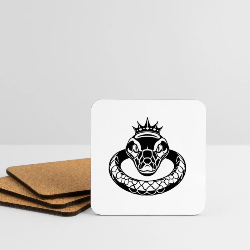 L’élégance du python royal Dessous de verre (lot de 4)