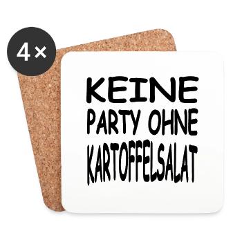 Party - Untersetzer (4er-Set) - Weiß - Vorne