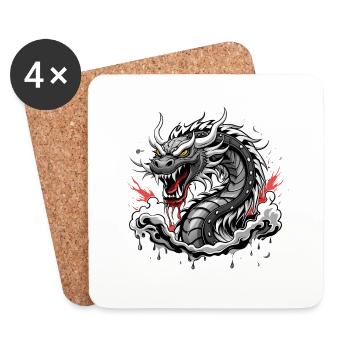 Long - Coasters (set of 4) - white - Front