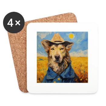 van Dogh - Coasters (set of 4) - white - Front