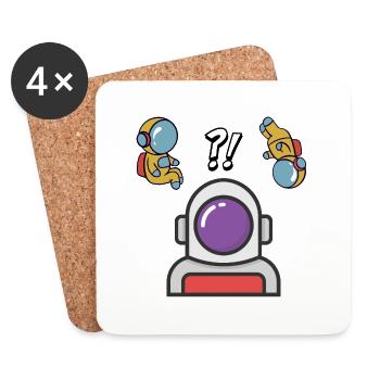 Space project game?! - Coasters (set of 4) - white - Front