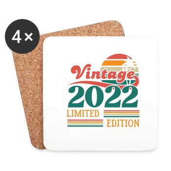 Vintage 2022 édition limitée - Dessous de verre (lot de 4) - blanc - Devant