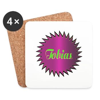 tobias2 - Untersetzer (4er-Set) - Weiß - Vorne