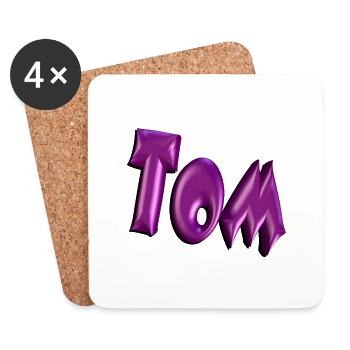 tom2 - Coasters (set of 4) - white - Front
