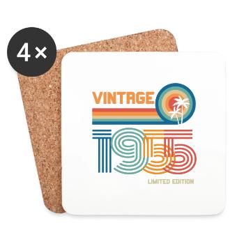 Vintage 1955 limited edition - Dessous de verre (lot de 4) - blanc - Devant
