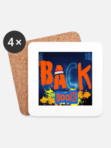 BACK DOOR CHEMISTRY - Coasters (set of 4) - white