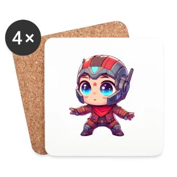SpaceRanger - Dessous de verre (lot de 4) - blanc - Devant