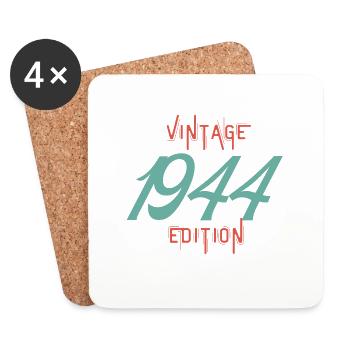 Jahrgang 1944 - Untersetzer (4er-Set) - Weiß - Vorne