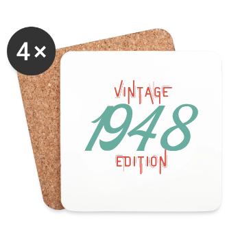 Jahrgang Ausgabe 1948 - Untersetzer (4er-Set) - Weiß - Vorne