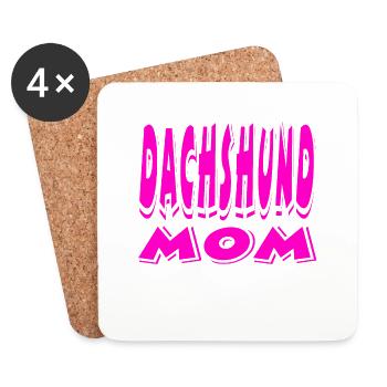 Dachshund - Coasters (set of 4) - white - Front
